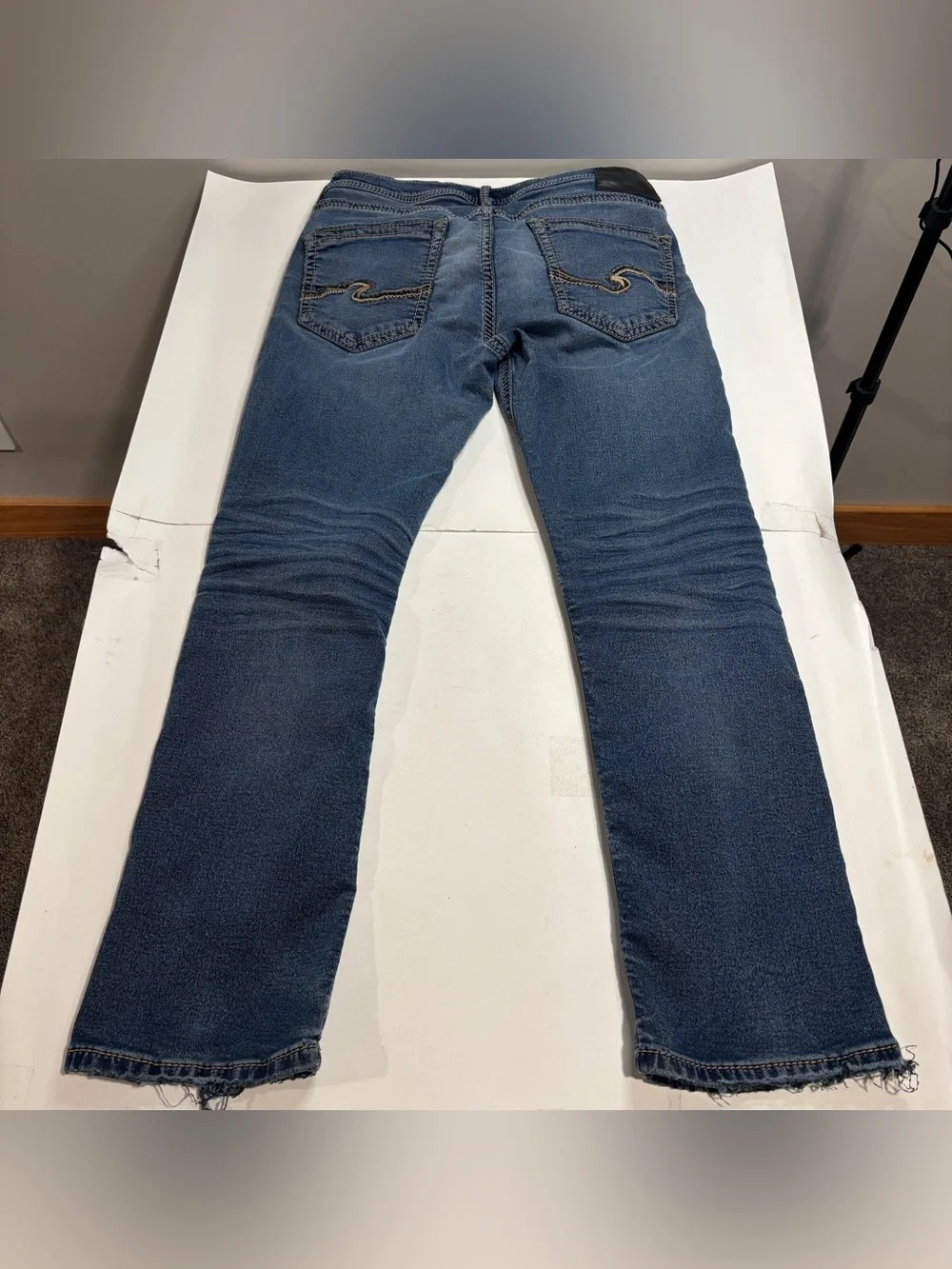 Silver Jeans Co Grayson Men Jeans 31x30 Blue Straight Leg Stretch Denim